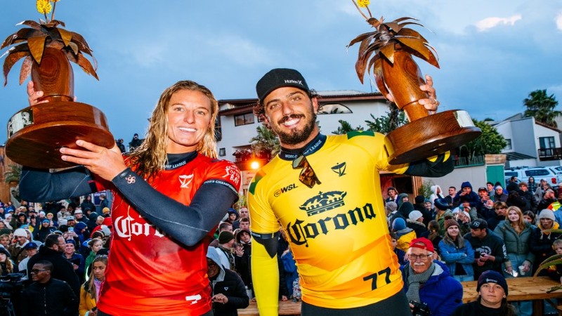 Filipe Toledo y Lakey Peterson campeones del 
