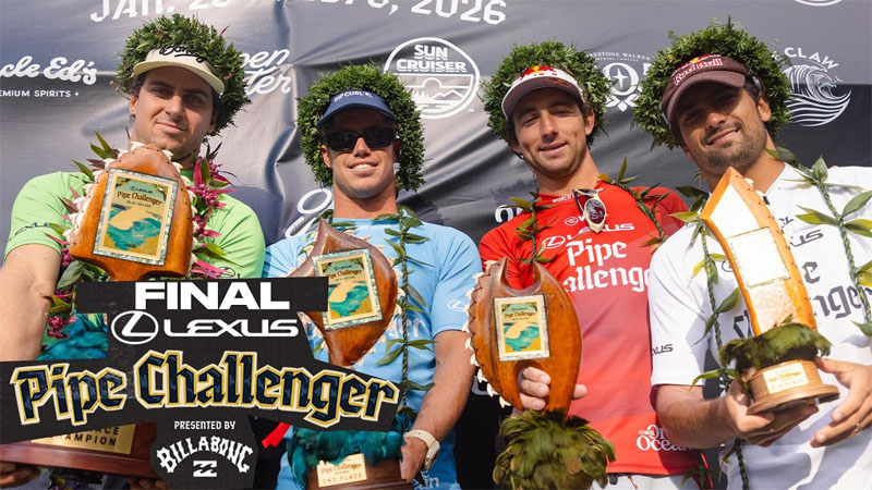 Callum Robson ganó el Lexus Pipe Challenger Presented by Billabong