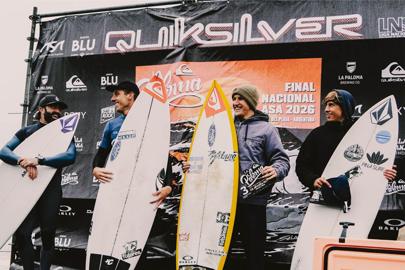 Franco Radziunas y Catalina Merceré ganaron el Quiksilver Pro La Paloma 2026