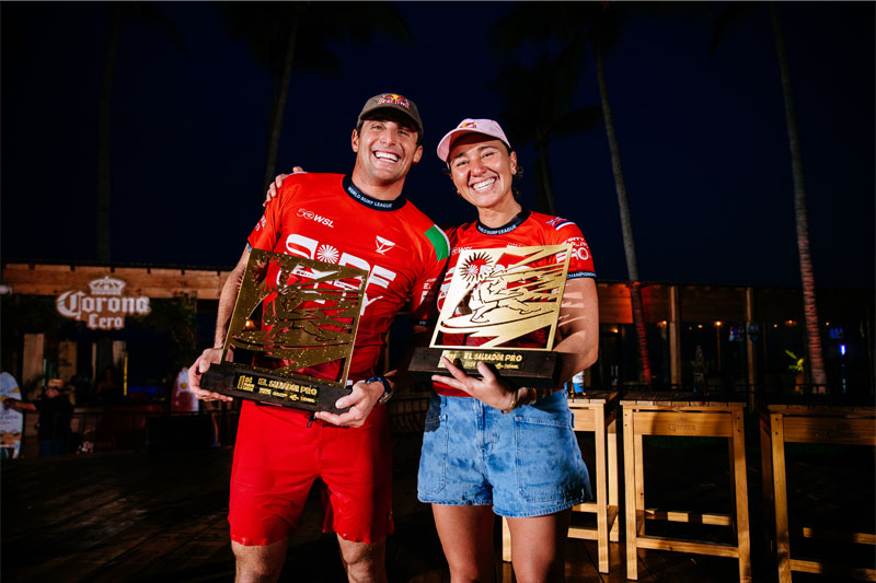 Carissa Moore y Leonardo Fioravanti ganaron el Surf City El Salvador Pro 2026 presentado por Corona Cero
