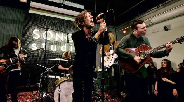 LOS ANGELES, CA - FEBRUARY 03: Cage The Elephant performs at an evening presented by Sonos and Pandora at Sonos Studio on February 3, 2015 in Los Angeles, California.  (Photo by Jerod Harris/Getty Images for Pandora Media, Inc)